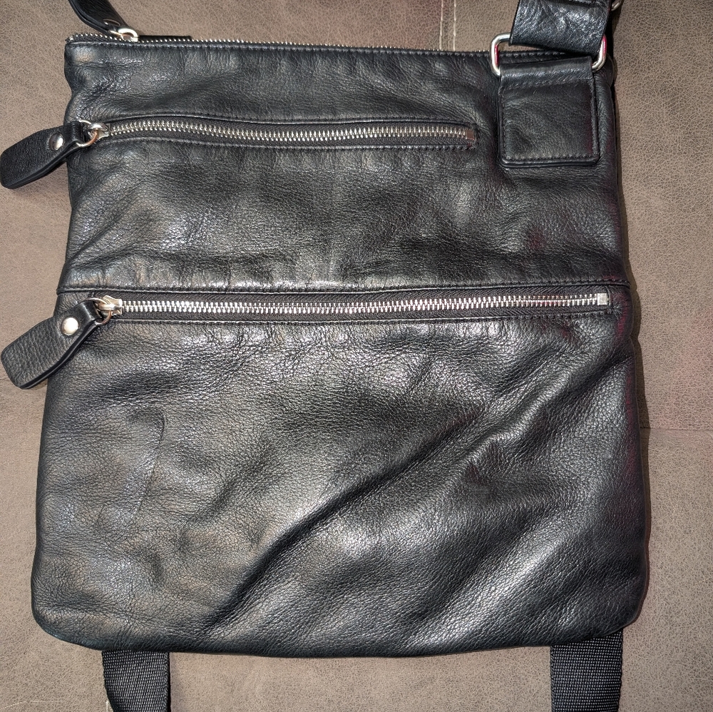 Margot Black Genuine Leather Crossbody Bag